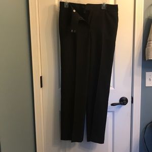 Larry Levine Straight Leg Black Dress Pants